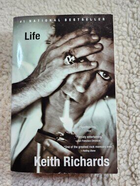 Keith Richards Life Paperback Memoir Back Bay Books 2011 With Auto Signed